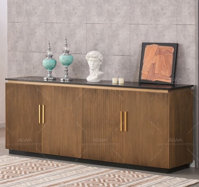 Veneer MDF Storage Cabinet-3