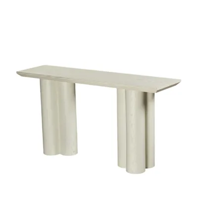 Table console blanche